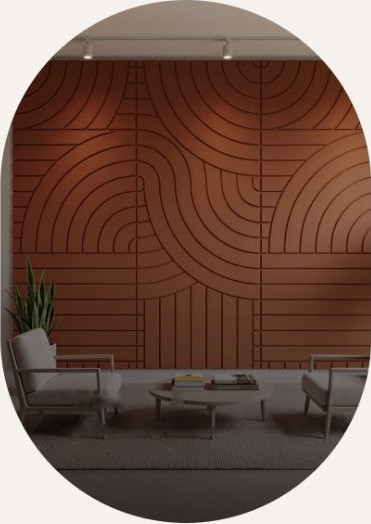 Patterned acoustic wall panels